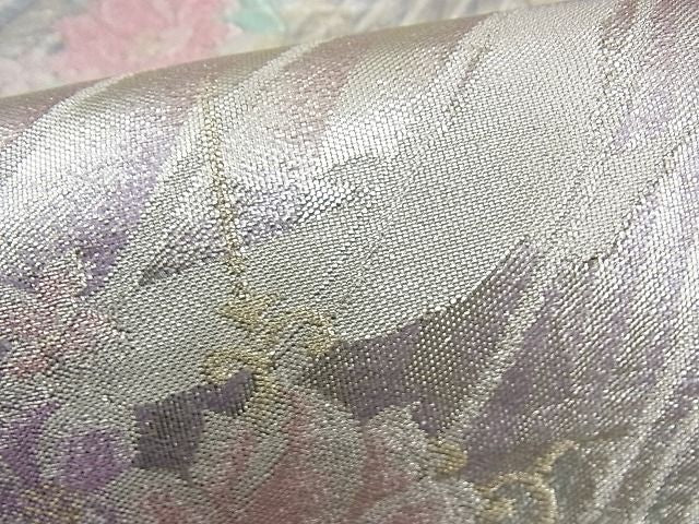 平和屋着物■六通柄袋帯 花鳥文 金銀彩 逸品 n-ck1041