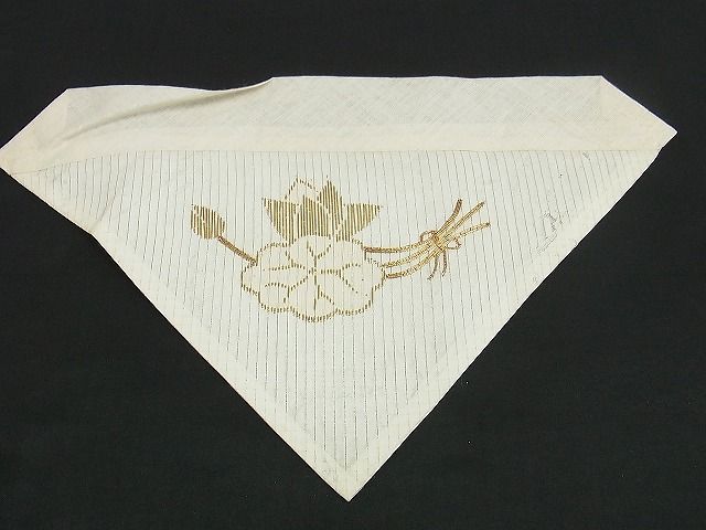 平和屋着物■夏物 打敷 縦絽 内敷 駒刺繍 法衣 寺院 仏具 仏教 僧侶 神職 装束 A-ck1460