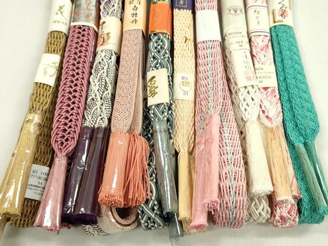 平和屋本店■夏物 和装小物 帯締め10本セット 逸品 未使用 CXAA0325s5