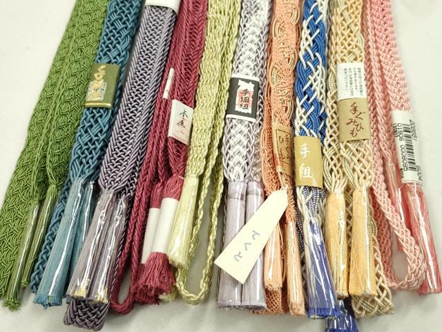 平和屋本店■夏物 和装小物 帯締め10本セット 逸品 未使用 CXAA0326s5