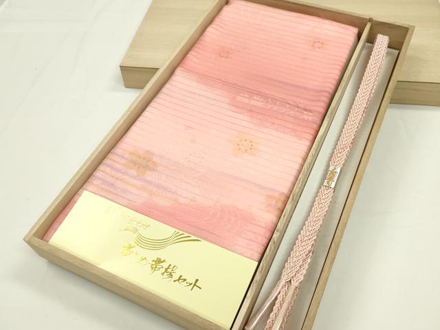 平和屋本店*夏物 和装小物 帯締め・帯揚げセット 逸品 未使用 CXAA0334s5