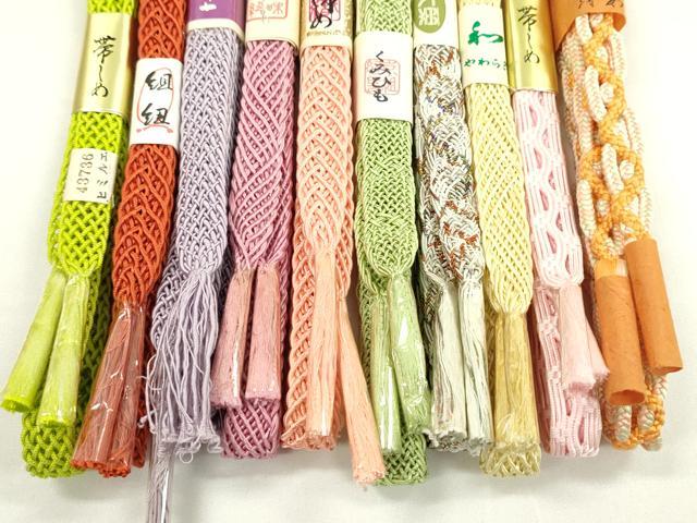 平和屋本店■夏物 和装小物 帯締め10本セット 逸品 未使用 CXAA0350s5