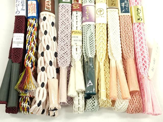 平和屋本店■夏物 和装小物 帯締め10本セット 逸品 未使用 CXAA0351s5
