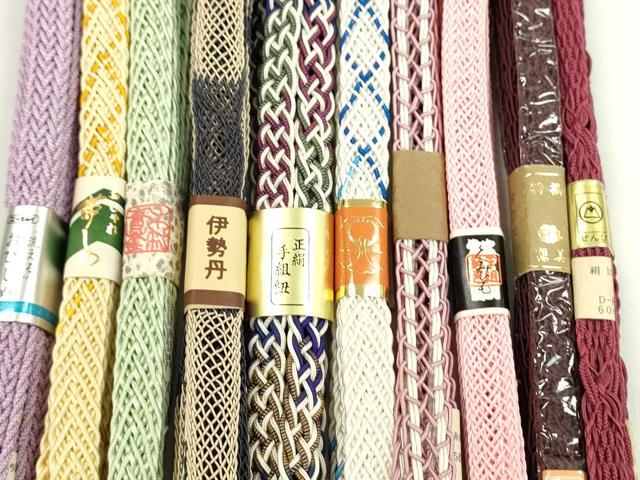 平和屋本店■夏物 和装小物 帯締め10本セット 逸品 未使用 CXAA0361s5