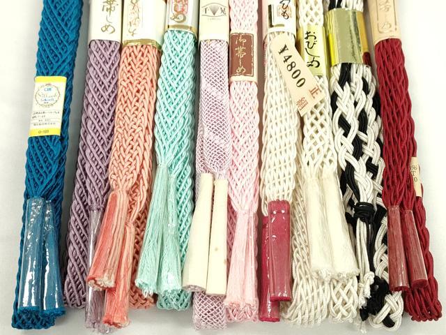平和屋本店■夏物 和装小物 帯締め10本セット 逸品 未使用 CXAA0363s5