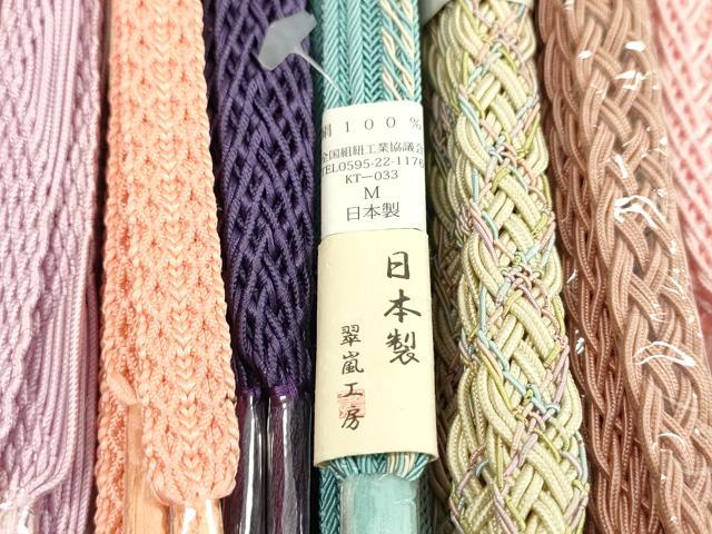 平和屋本店■夏物 和装小物 帯締め10本セット 翠嵐工房など 逸品 未使用 CXAA0373s5