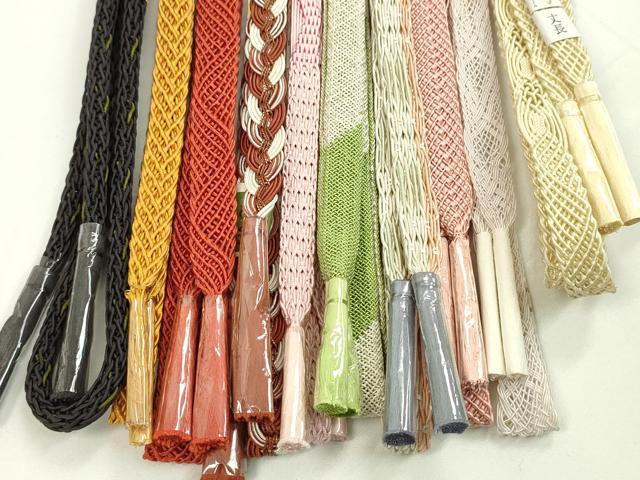 平和屋本店■夏物 和装小物 帯締め10本セット 逸品 未使用 CXAA0404s5