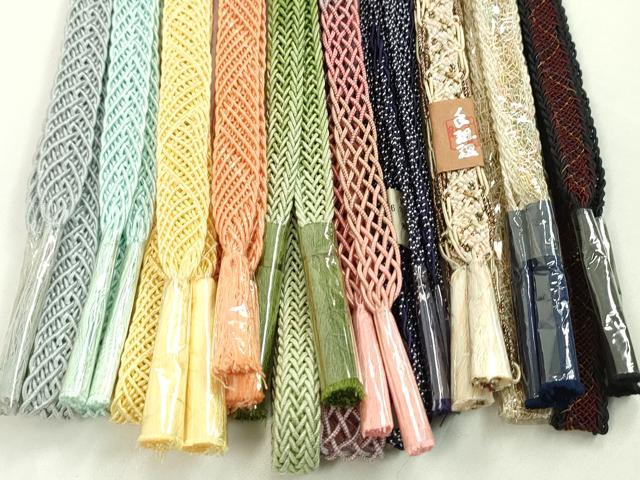 平和屋本店■夏物 和装小物 帯締め10本セット 逸品 未使用 CXAA0405s5