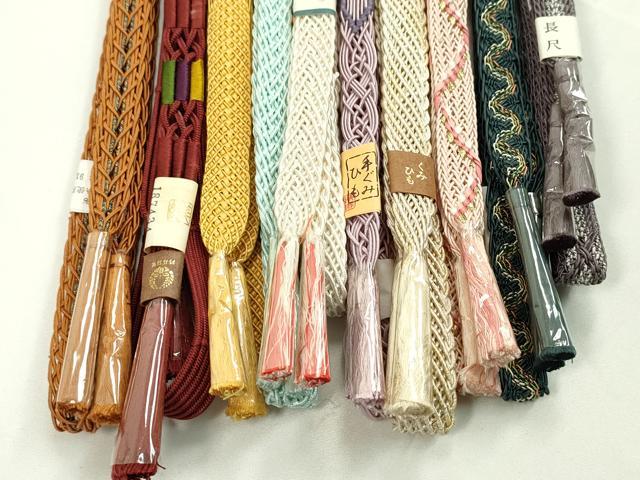 平和屋本店■夏物 和装小物 帯締め10本セット 逸品 未使用 CXAA0409s5