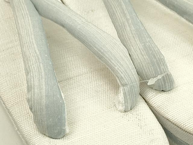 平和屋本店■和装小物 亜麻草履 スリーシーズン 春夏秋 麻 箱付き 逸品 新品 CXAA0438s5