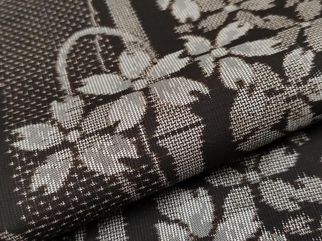 平和屋本店●極上 本場大島紬 泥染め 十八算 12マルキ 舞桜 永長織物謹製 証紙・鑑定書付き 逸品 CYAA1210s5