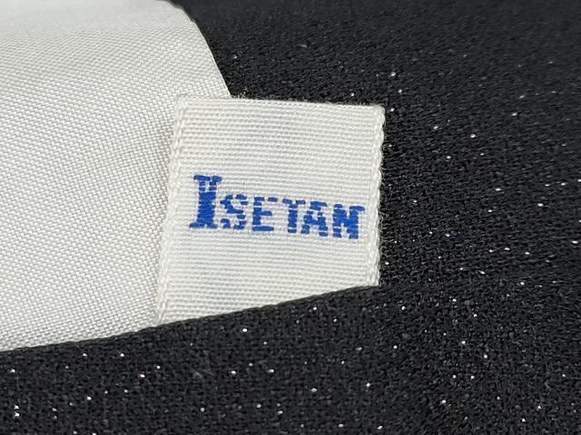 平和屋本店●極上 創業460年・千總 振袖 駒刺繍 御所車熨斗花鳥文 黒地 銀通し地 伊勢丹扱い 逸品 CYAA1253s5
