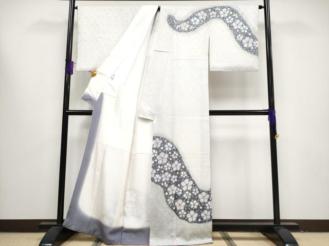 平和屋本店●極上 名門 藤娘きぬたや・総絞り 訪問着 舞花文 落款あり 逸品 CYAA4302s6