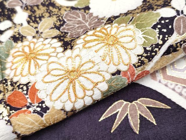 平和屋本店●極上 訪問着 駒刺繍 宝尽くし雪輪枝花文 暈し染め 金彩 逸品 CYAA1287s5