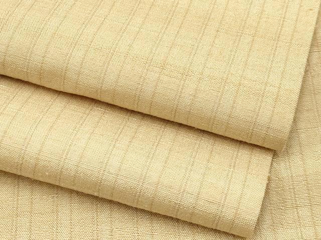平和屋本店●極上 銀座もとじ 紬 間道 砥粉色地 逸品 CYAA1472s5