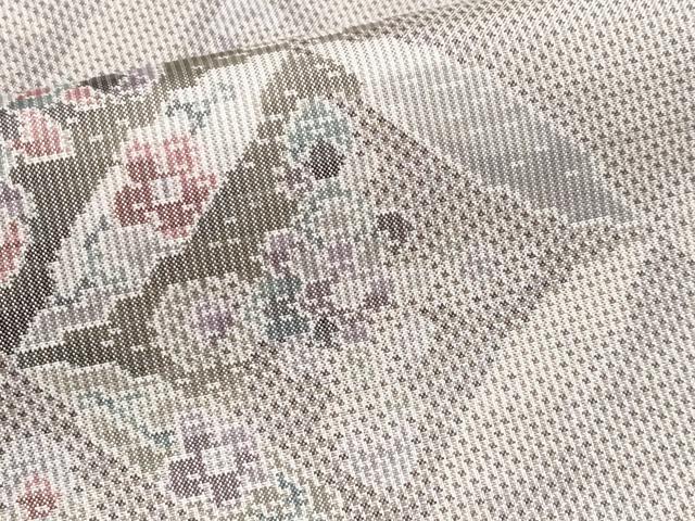 平和屋本店■極上 都喜ヱ門 本場大島紬 7マルキ 七宝散らし 証紙付き 藤絹織物謹製 逸品 未使用 CYAA1478s5