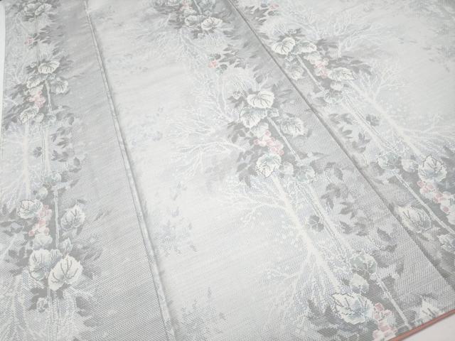 平和屋本店●極上 都喜ヱ門 本場大島紬 白大島 藤白泥 手絣 四季散策 藤絹織物謹製 証紙付き 逸品 未使用 CYAA1479s5