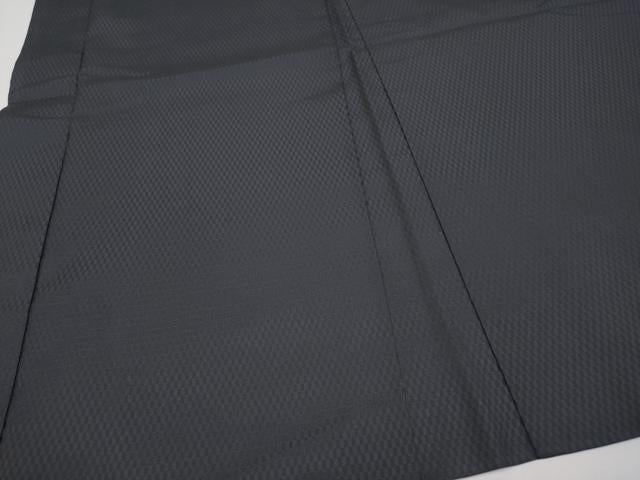 平和屋本店#極上 男性 長羽織 黒紬 キングサイズ 市松綾織 逸品 CYAA1480s5