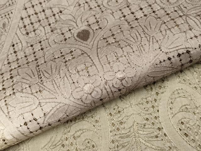 平和屋本店■極上 中国三大刺繍 スワトウ刺繍 総刺繍 訪問着 切嵌花唐草文 暈し染め 逸品 CYAA1533s5