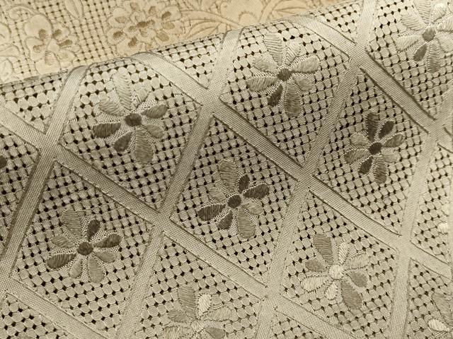 平和屋本店■極上 中国三大刺繍 スワトウ刺繍 総刺繍 訪問着 切嵌花唐草文 暈し染め 逸品 CYAA1533s5