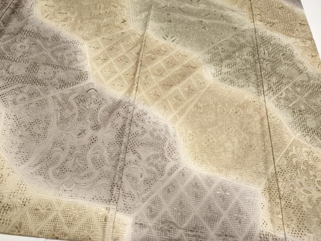平和屋本店■極上 中国三大刺繍 スワトウ刺繍 総刺繍 訪問着 切嵌花唐草文 暈し染め 逸品 CYAA1533s5