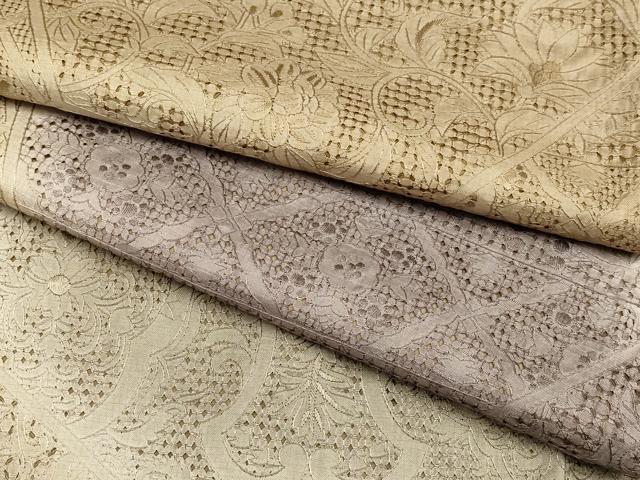 平和屋本店■極上 中国三大刺繍 スワトウ刺繍 総刺繍 訪問着 切嵌花唐草文 暈し染め 逸品 CYAA1533s5
