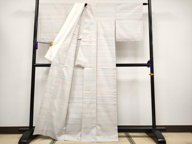 平和屋着物■極上 紅花紬 米沢 単衣 逸品 未使用 CYAA3491s5