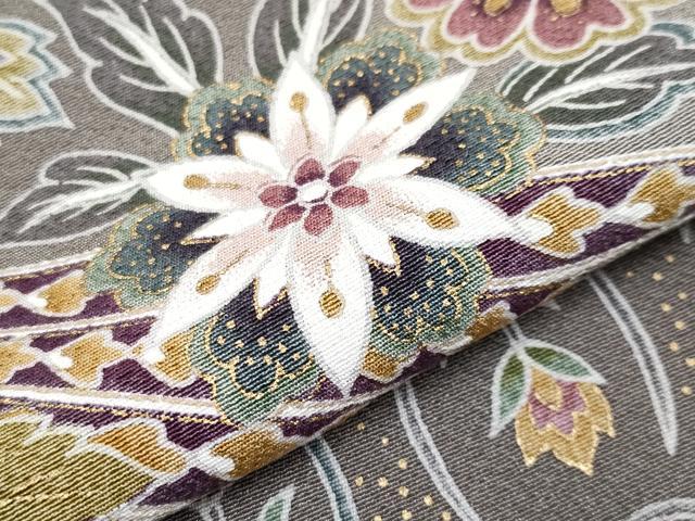 平和屋本店■極上 訪問着 孔雀更紗花文 暈し染め 金彩 逸品 CYAA1589s5