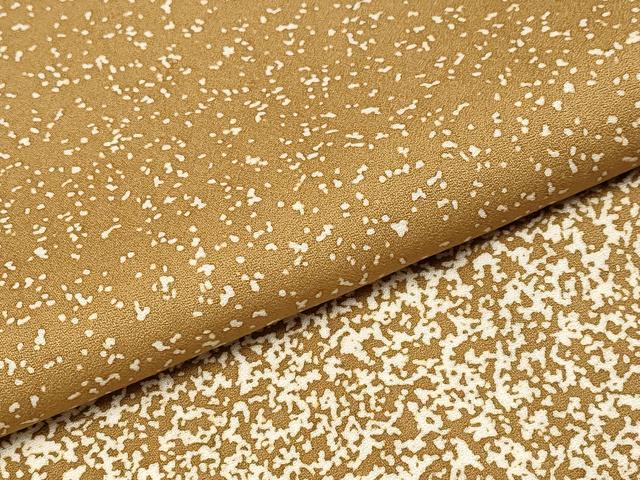 平和屋本店●極上 人間国宝 森口華弘 蒔糊友禅 蒔糊散らし 訪問着 黄唐茶色地 逸品 CYAA1596s5