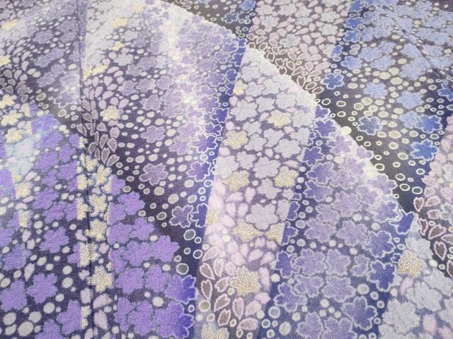 平和屋本店■極上 十日町 名門 滝泰謹製 中国三大刺繍 相良刺繍 訪問着 朧染 襲絞り 舞花文 金通し地 逸品 未使用 CYAA1631s5