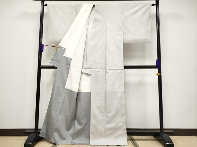 平和屋本店●極上 本場大島紬 白大島 100亀甲 総詰め 証紙付き 逸品 CYAA1725s5