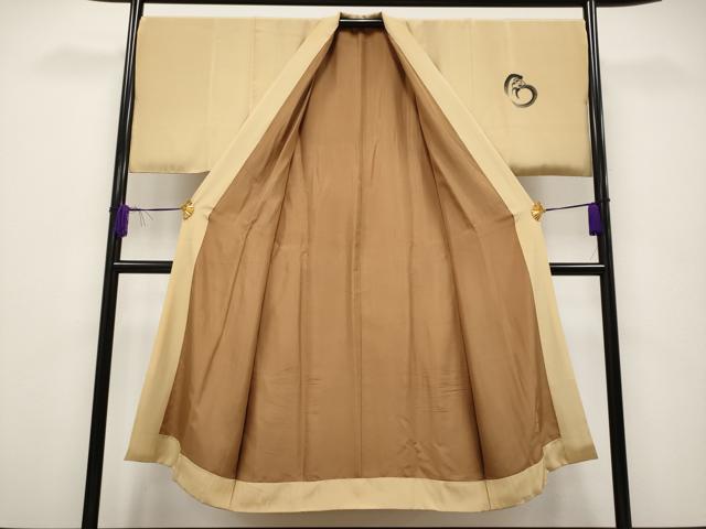 平和屋本店■極上 男性 紬・羽織・長襦袢セット 着物:利休茶色 羽織:狐色 逸品 CYAA1728s5