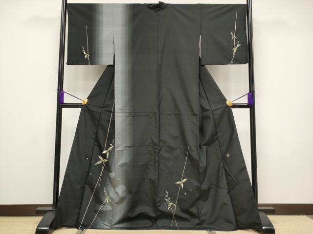 平和屋本店●極上 山口美術織物 皇室 伊勢神宮御用 西陣織 訪問着 紬地 総刺繍 枝花文 金糸 逸品 CYAA1738s5