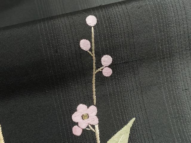 平和屋本店●極上 山口美術織物 皇室 伊勢神宮御用 西陣織 訪問着 紬地 総刺繍 枝花文 金糸 逸品 CYAA1738s5