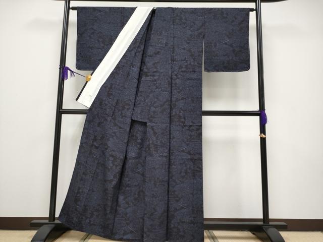 平和屋本店▽極上 人間国宝 田中林次 本場結城紬 重要無形文化財 100亀甲 単衣 結織苑 保証書・証紙・反端付き 逸品 未使用 CYAA1740s5