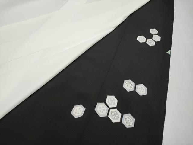 平和屋本店■極上 創業460年・千總 黒留袖 駒刺繍 鳳凰花丸文 金彩 逸品 CYAA1747s5