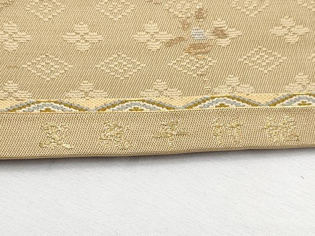 平和屋本店■最高級 龍村平蔵製 太鼓柄 本袋帯 一重唐草 金銀糸 逸品 CYAA1781s5