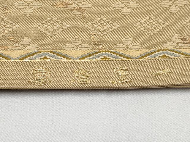 平和屋本店■最高級 龍村平蔵製 太鼓柄 本袋帯 一重唐草 金銀糸 逸品 CYAA1781s5