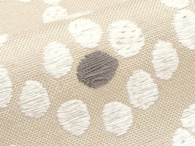 平和屋本店■極上 洛風林 工芸帯地 九寸名古屋帯 唐織 紬地 菱吉祥文 逸品 CYAA1799s5