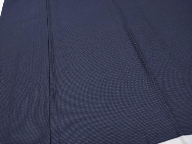 平和屋本店▽極上 男性 お召 単衣 格子柄 逸品 CYAA1840s5