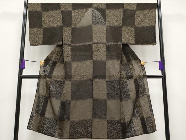 平和屋本店■極上 男性 夏物 小紋 草花紋紗 逸品 CYAA1847s5