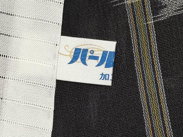 平和屋本店■極上 夏物 本場琉球絣 夏琉球 黒地 逸品 CYAA1888s5