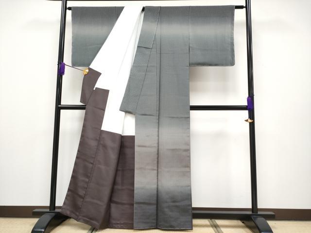 平和屋本店■極上 伝統工芸士 曽根武勇 訪問着 お召地 吉野間道 逸品 未使用 CYAA1928s5