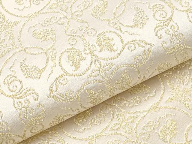 平和屋本店■極上 龍村美術織物 九寸開き名古屋帯 葡萄花唐草文 金糸 逸品 CYAA2062s5