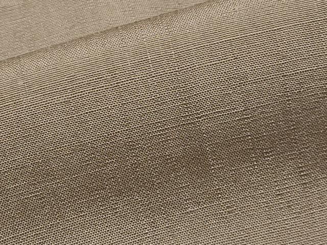 平和屋着物●極上 結城紬 色無地 樺茶色 証紙付き 逸品 CYAA4641s6