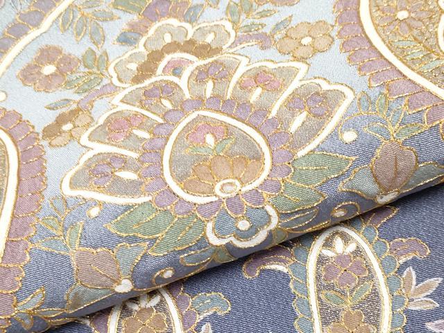 平和屋本店■極上 中国三大刺繍 スワトウ刺繍 訪問着 横段草花文 金糸 逸品 未使用 CYAA2123s5