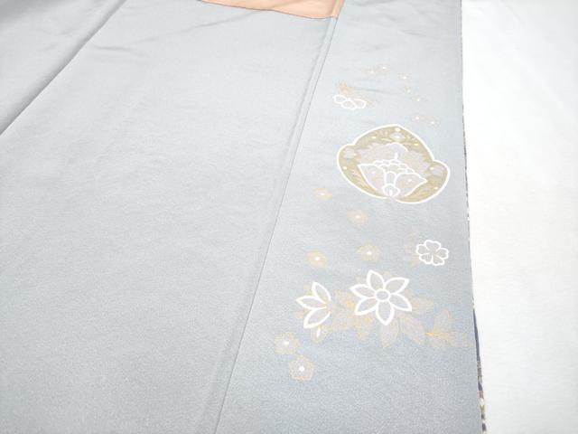 平和屋本店■極上 中国三大刺繍 スワトウ刺繍 訪問着 横段草花文 金糸 逸品 未使用 CYAA2123s5