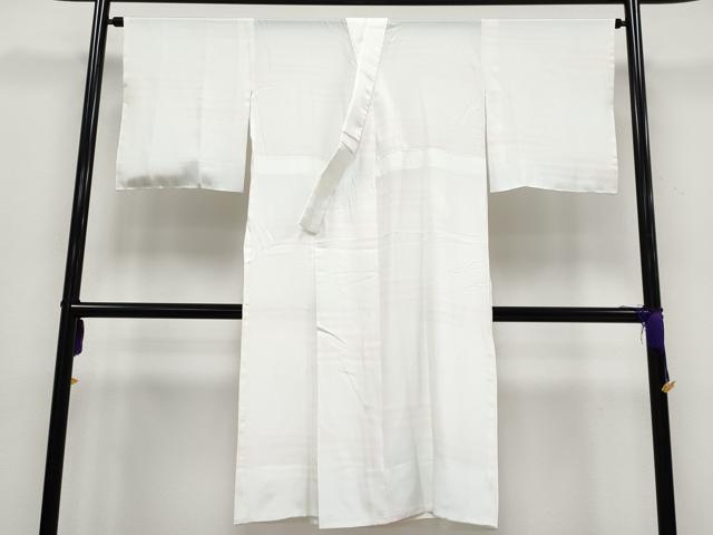 平和屋本店■極上 訪問着・長襦袢セット 総刺繍 花唐草菱文 暈し染め 銀糸 似せ紫色地 逸品 CYAA2796s5