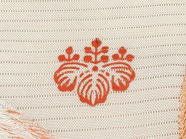 平和屋本店■極上 夏物 アンティーク 大正ロマン 振袖 絽 総刺繍 尾長鳥 暈し染め 金銀糸 白地 逸品 CYAA2170s5