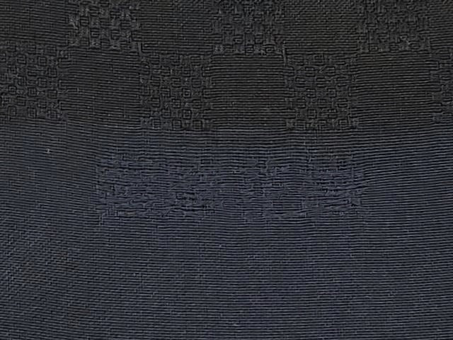 平和屋本店●極上 男性 西陣 本場大島紬 鹿児島大島紬 薩摩花織 大迫織物謹製 黒地 上代59万 証紙付き 逸品 未使用 CYAA2187s5